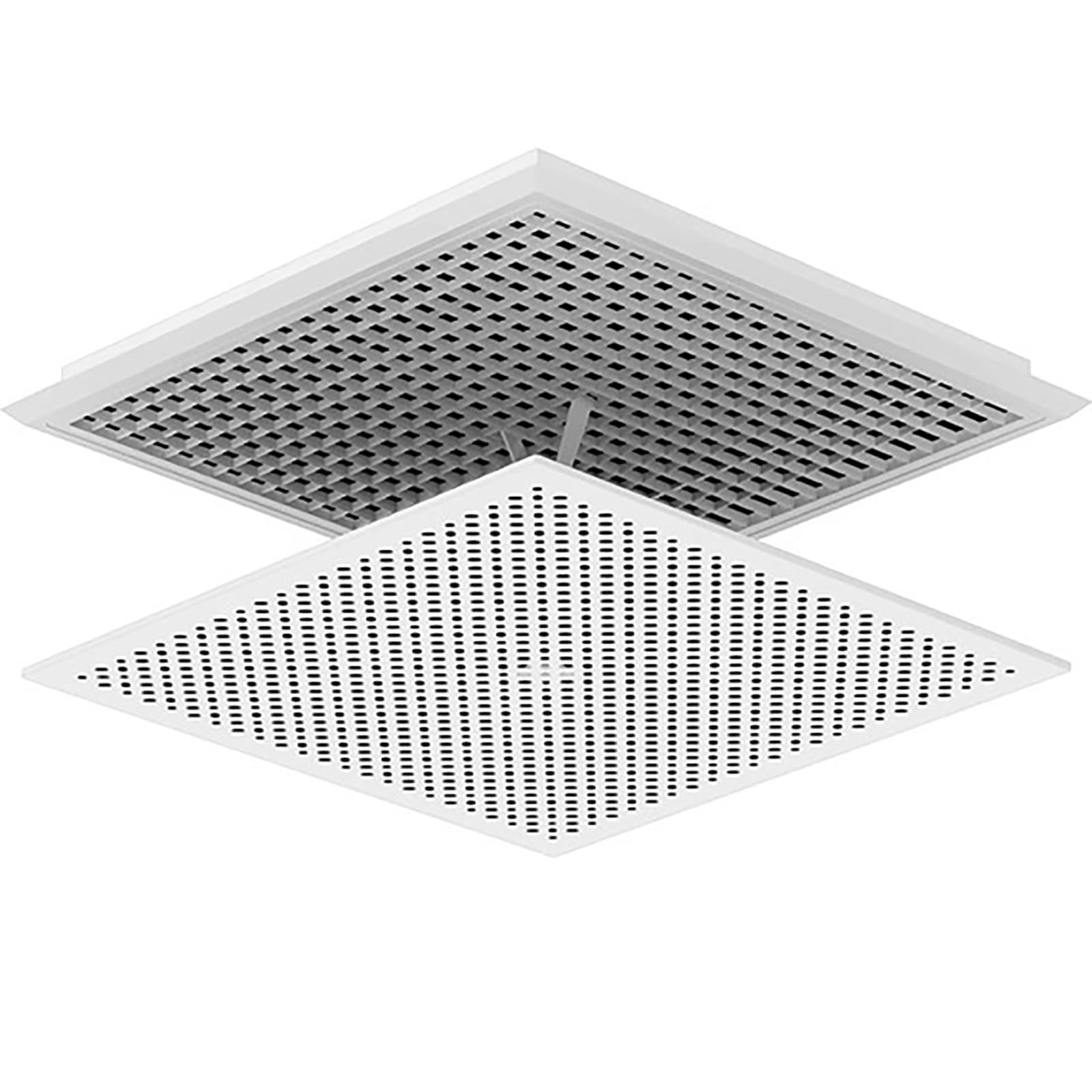 BeiJingYZ Air Conditioner Vent Deflector Square, Vent Deflectors for Ceiling, Flexible and Adjustable, Prevents Direct Airflow, 12×12 in