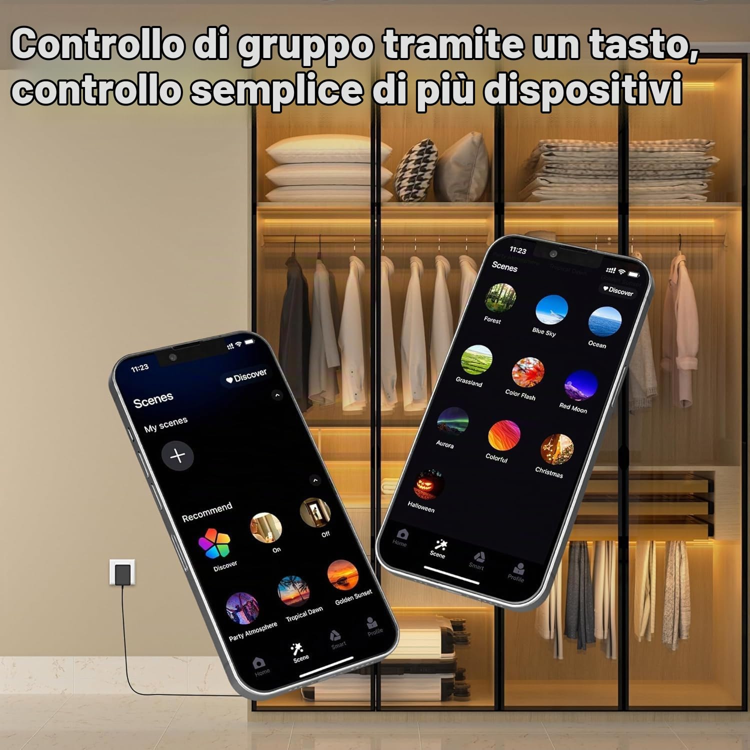 Lichaser Striscia LED COB per Pannelli Acustici, 6 Rotoli WiFi COB Striscia LED Luce Calda Parallela e Compatibile con Alexa, Strip Light 12V per Pannelli Acustici, Cucina Sottopensile, Armadio (2M)