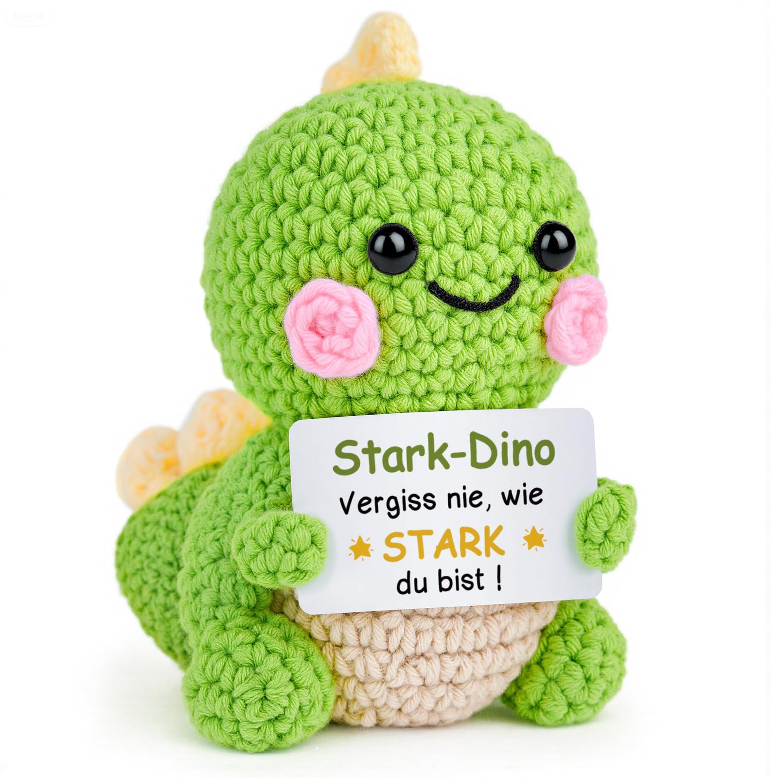 Giftasy Gifts for Women - Strong Dino with Energy Card, Birthday Gift for Women, Lucky Charm, Get Well Soon Gifts