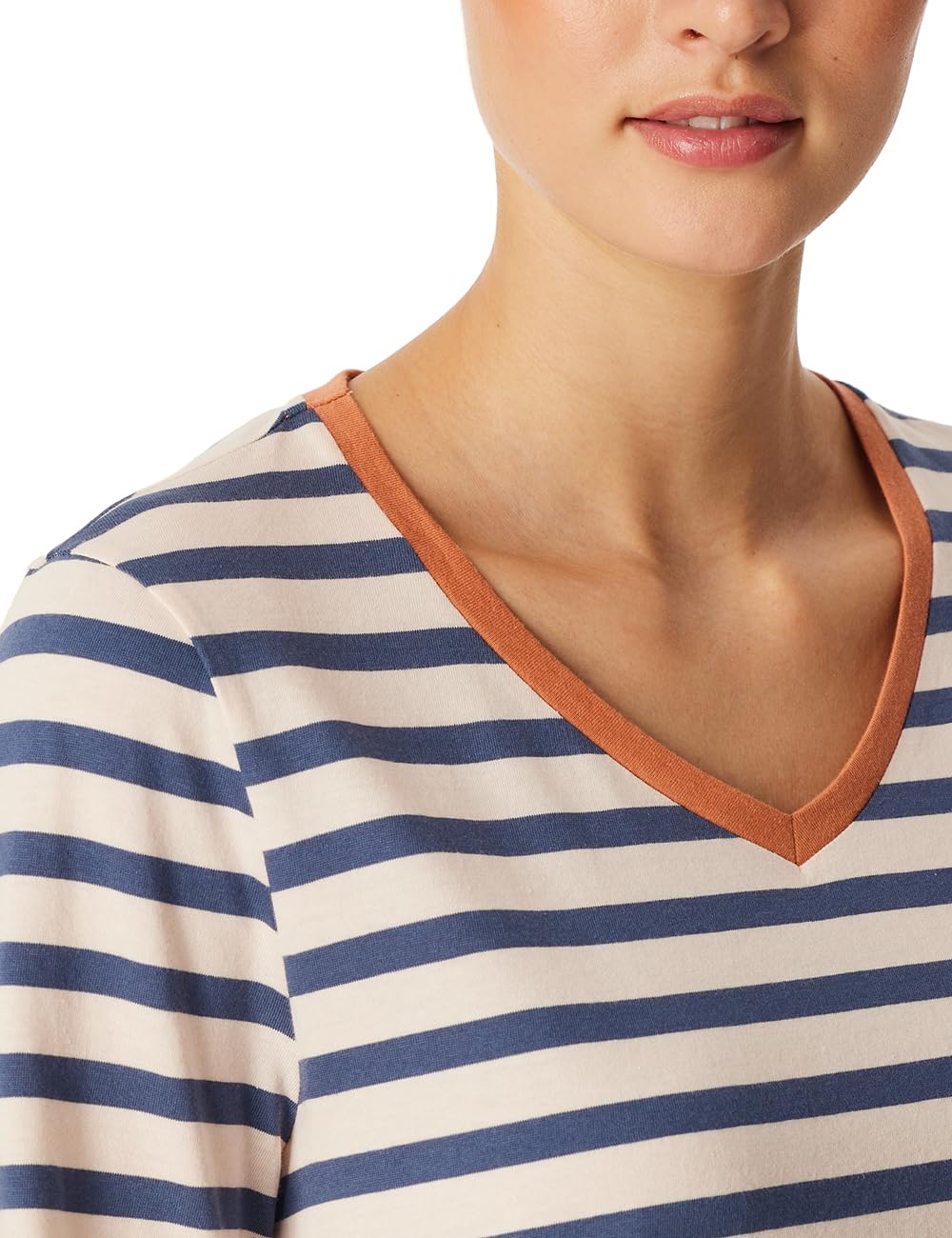 Schiesser Damen Schlafanzug Set lang weiche Baumwolle - Nightwear