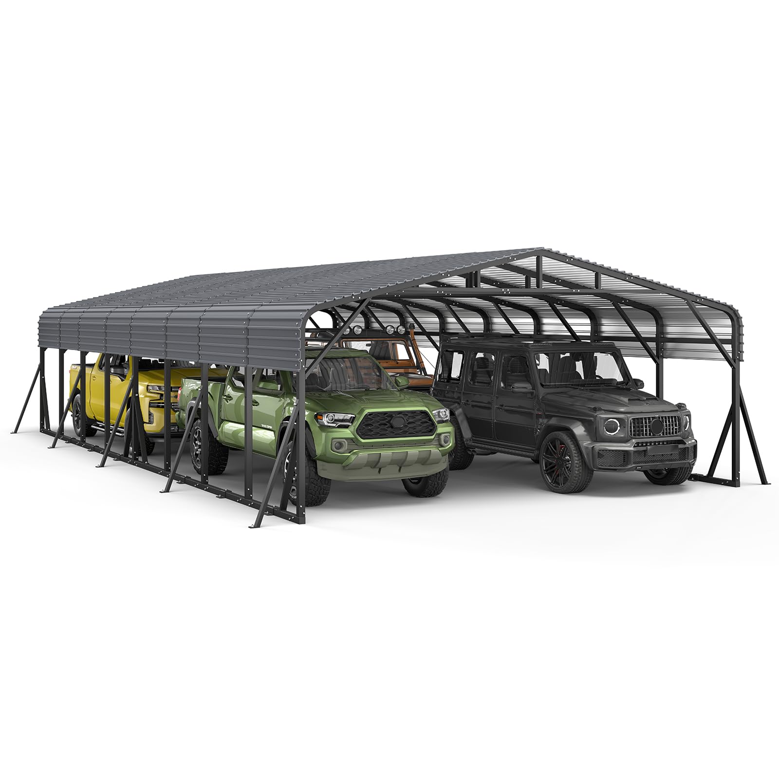 Jocoevol 20x40FT Metal Carport, Heavy Duty Car Garage for Car, Boats Truck
