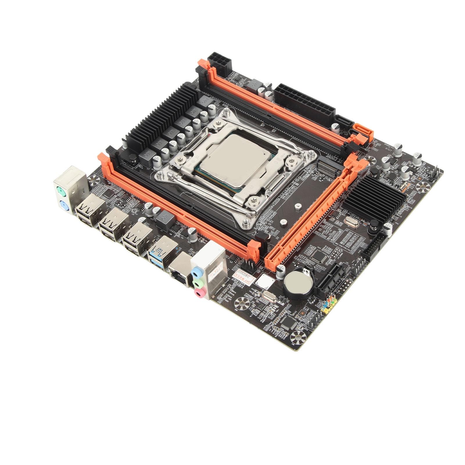 Topiky Scheda Madre PC X99 P4 Alimentatore a 6 Fasi Ad Alta velocità per PC Desktop con CPU E5 2680V3 e Interfaccia Multipla