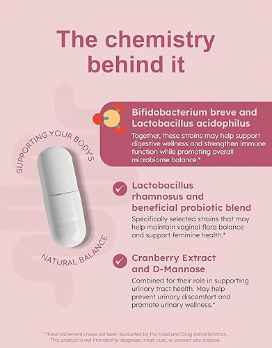 Miniatura 7 de Probióticos diarios para mujeres y hombres con Bifidobacterium Longum y prebióticos para la salud intestinal + probióticos para mujeres con