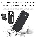 Silicone Protective Cover,Lens Guards/Screen Protector for Insta360 X4,Camera Protective Accessories Kit,LCD Tempered Glass 9H Hardness Scratch Resistant gallery image