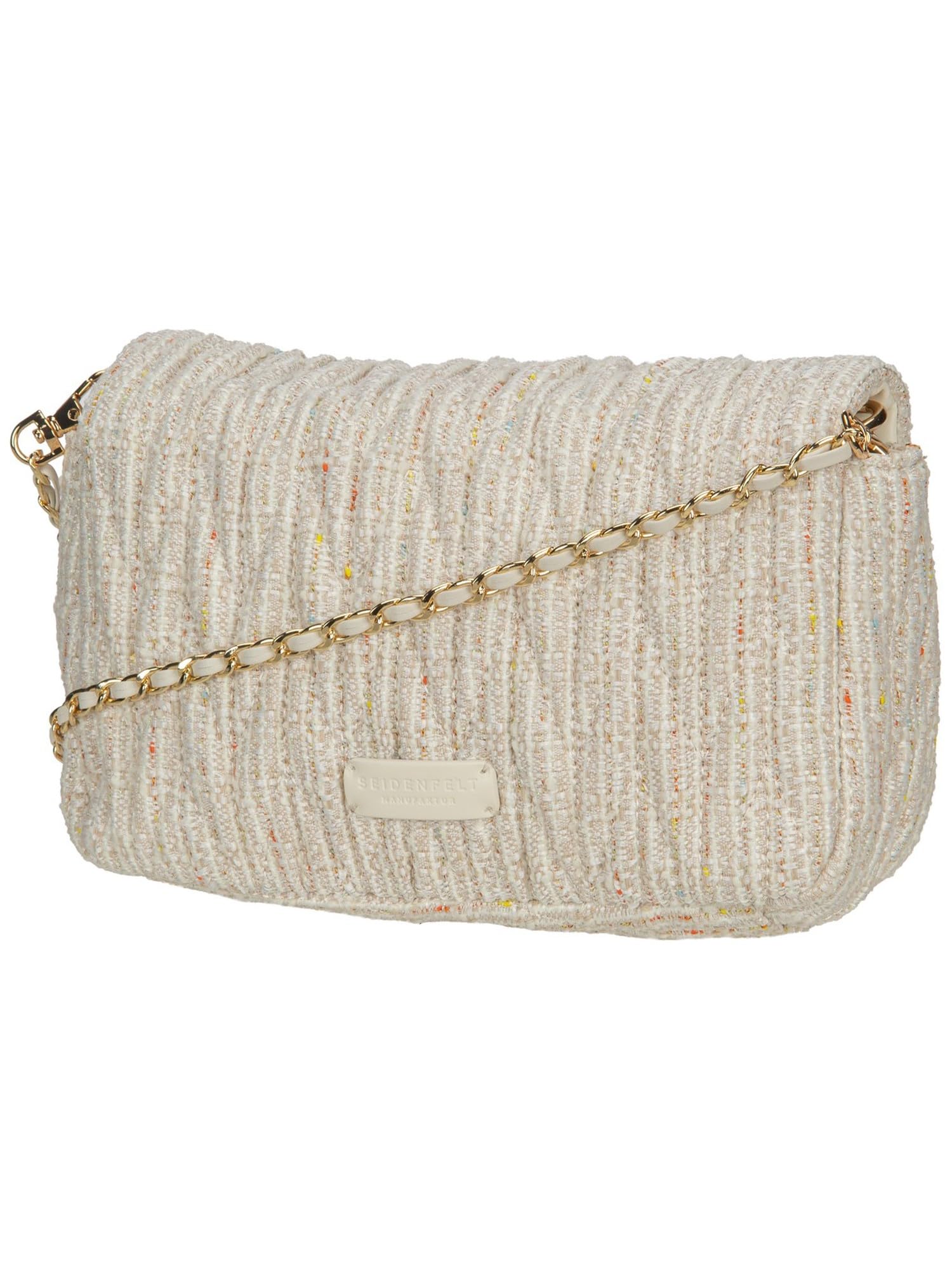 SEIDENFELT MANUFAKTUR Schultertasche Umhängetasche Floro Shoulder Bag Happy Beige creme