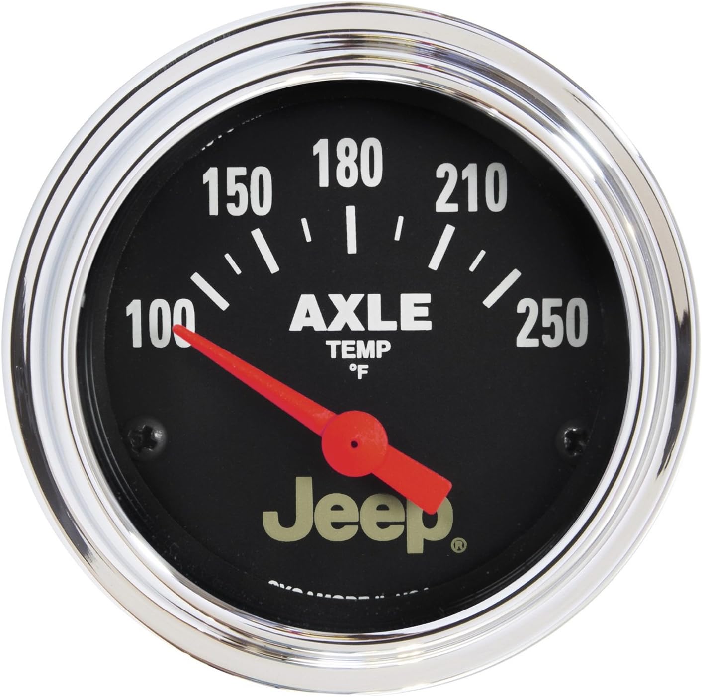 Auto Meter 880431 Jeep 2-1/16" Electric Axle Temperature Gauge (100-250Degree F, 52.4mm)