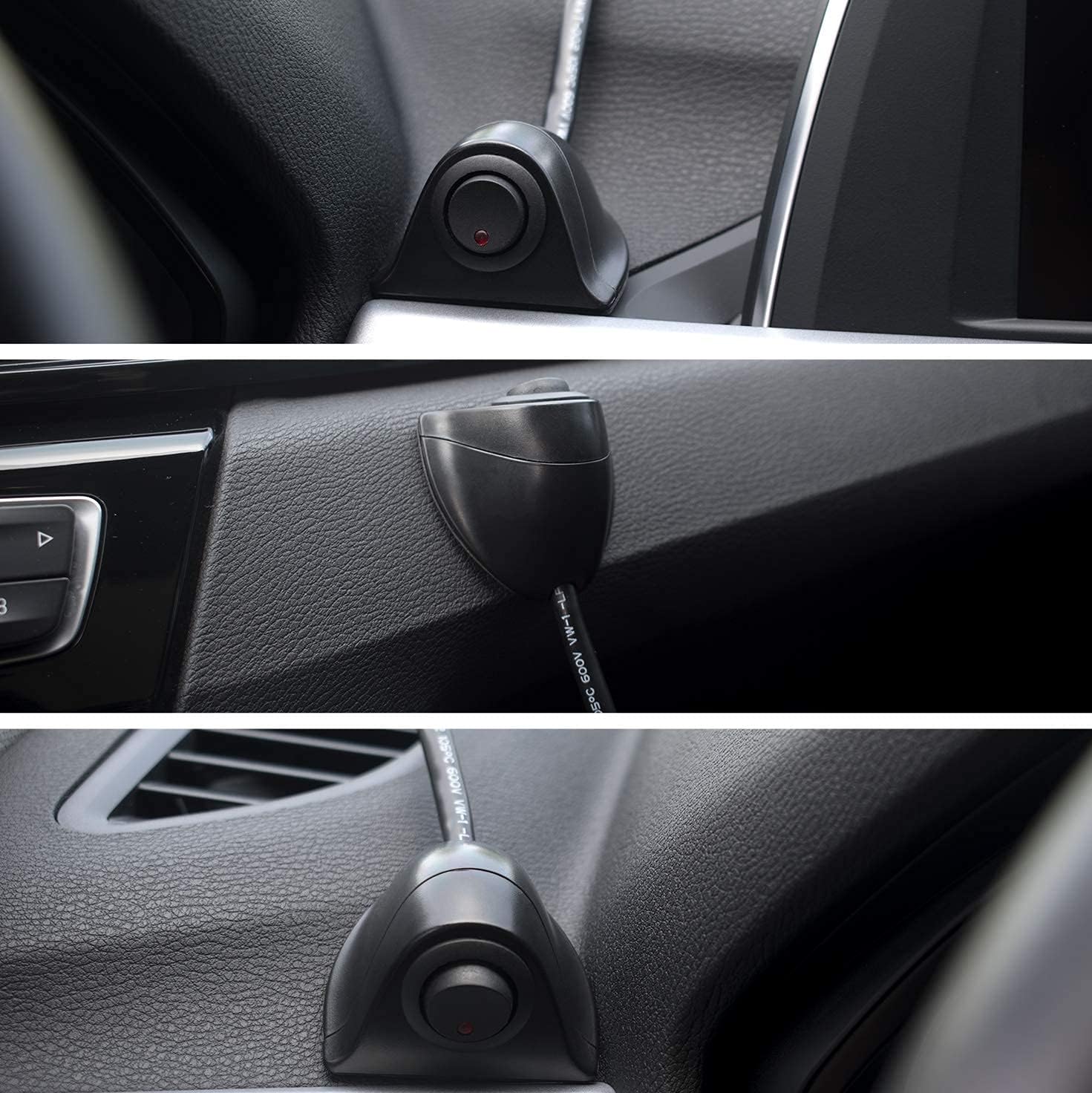 JIANFA Car DIY Switch Paste Type Rocker Switch OFF/ON universal DC12V switch for fog driving lights neon lights LED light bar etc. (Black) : Industrial & Scientific