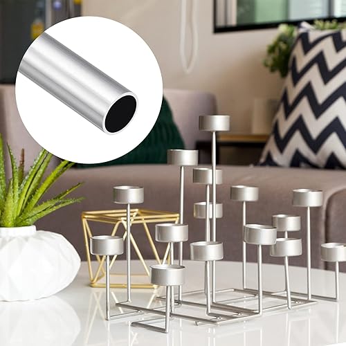 Miniatura 170 de METALLIXITY Tubo de aluminio 6063 (0.394 in de diámetro x 0.276 in de diámetro interior x 11.811 in de largo), 2 piezas, tubo redondo de aluminio