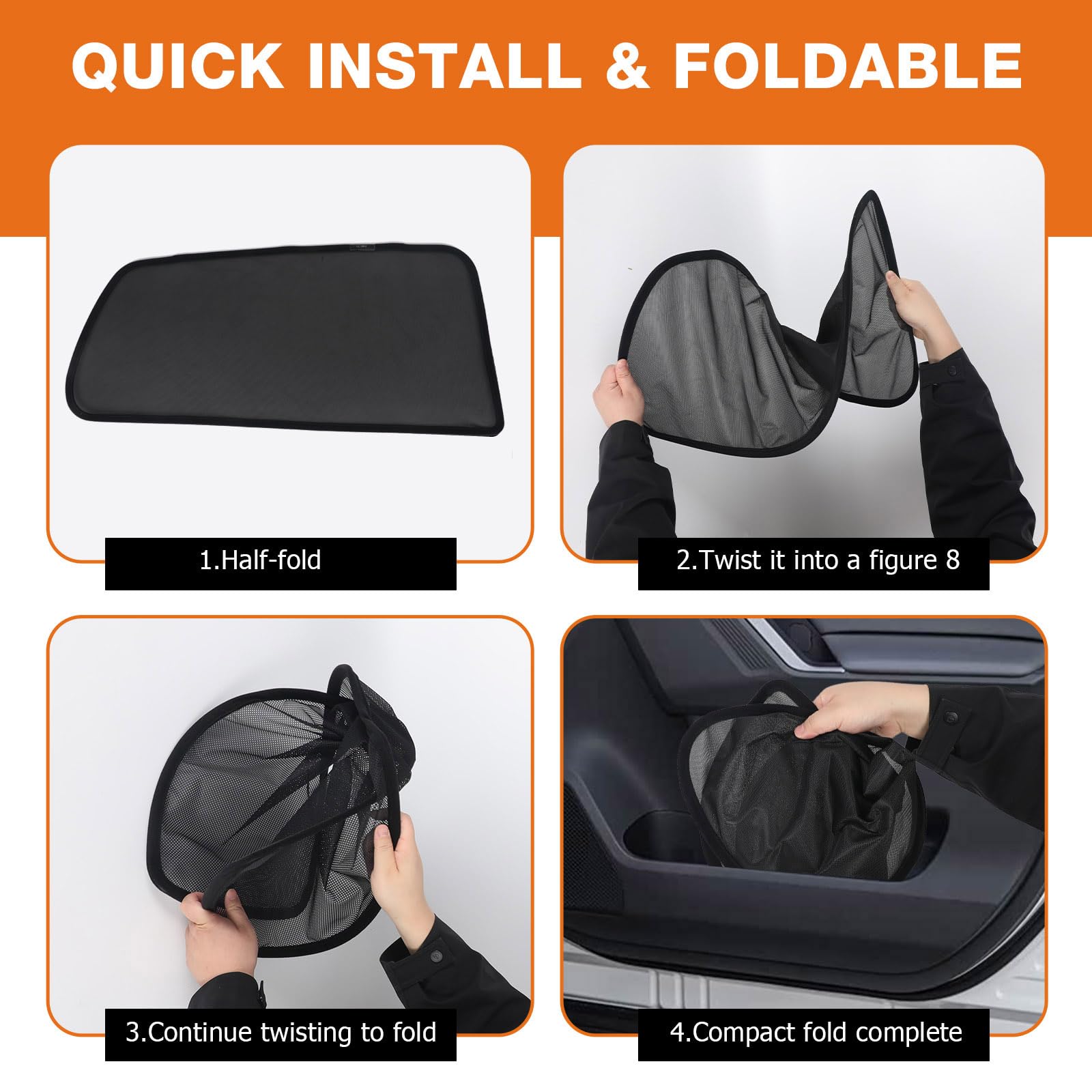 Parasole finestrini laterali posteriori auto VW Golf 7 2013-2021 magnetico protezione solare UV