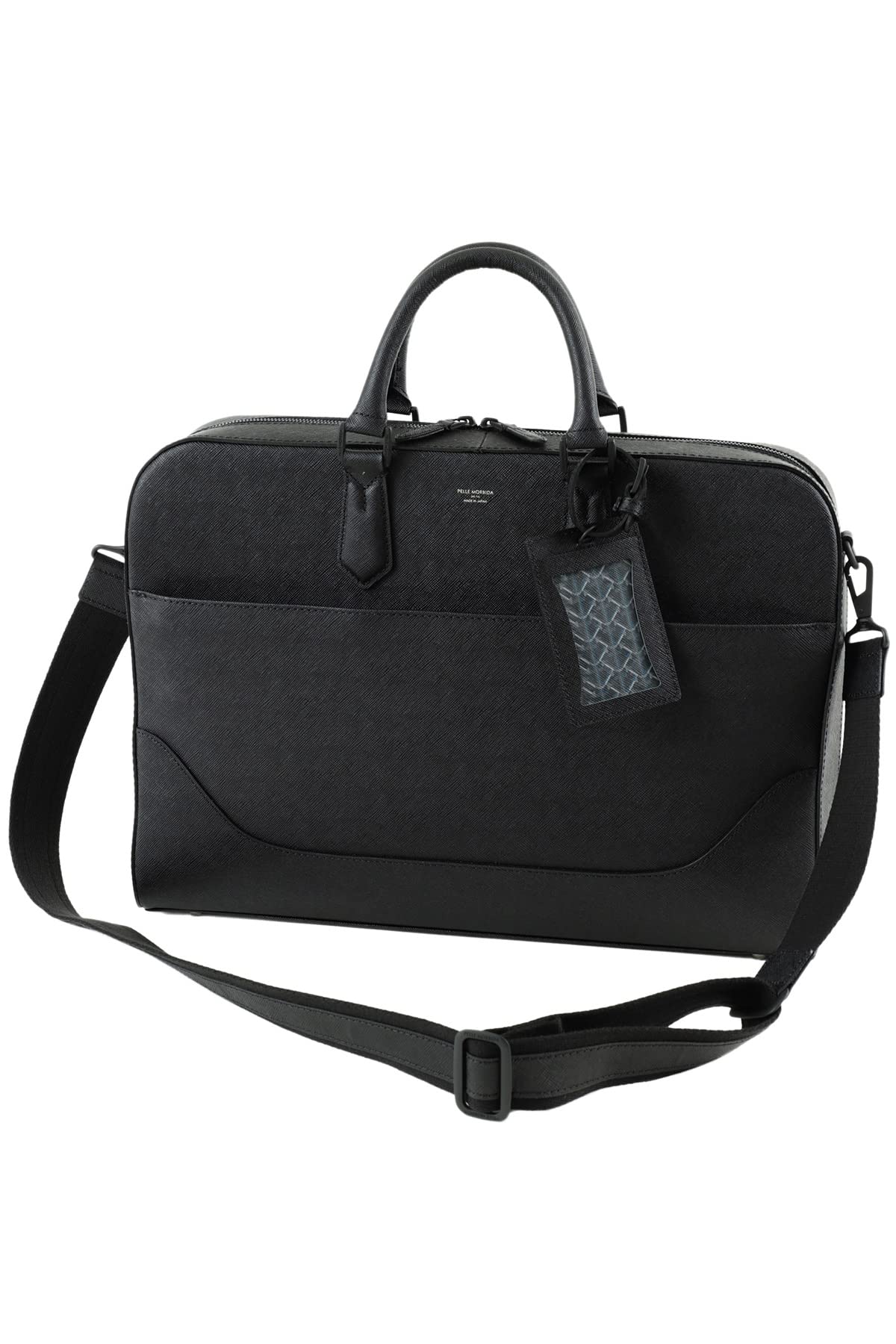 Amazon.co.jp: [ペッレ モルビダ] ブリーフケース ブラック×メタル