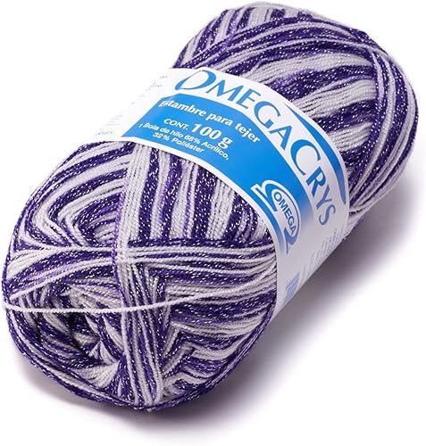 Miniatura 90 de OMEGACRYS [100gr] - de Omega - Hilo fino de cristal ideal para todas las manualidades - Color 01-Blanco 200 01-blanco 200,01-gris claro 210,03-Azul