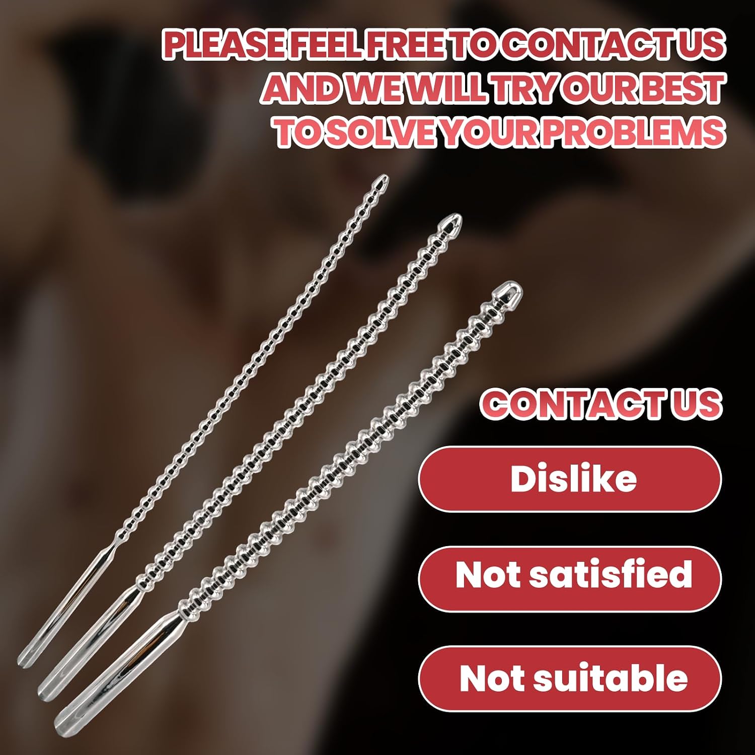 304 Stainless Steel Urethral Sound Sex Toys-catheters & Sounds Adult Toy Male Penis Plugs, Urethral Stimulation Toy Male Masturbator, Equipped with Urethra Sound Suction Cup(0.24 inch)