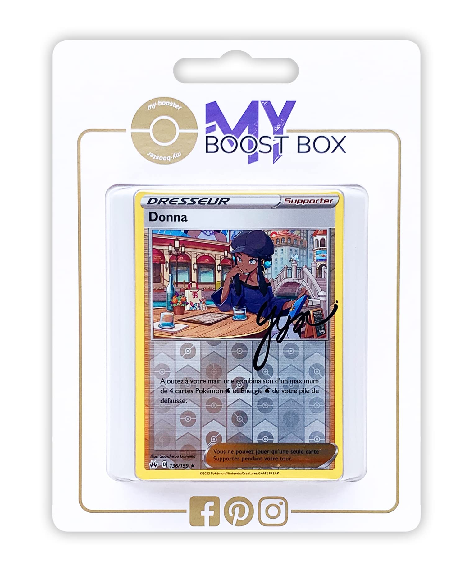Donna (Nessa) 136/159 Holo or Reverse (random) - Myboost X Epe et Bouclier  12.5 Znith Suprme - Box of 10 Pokemon French cards : Amazon.co.uk: Toys &  Games