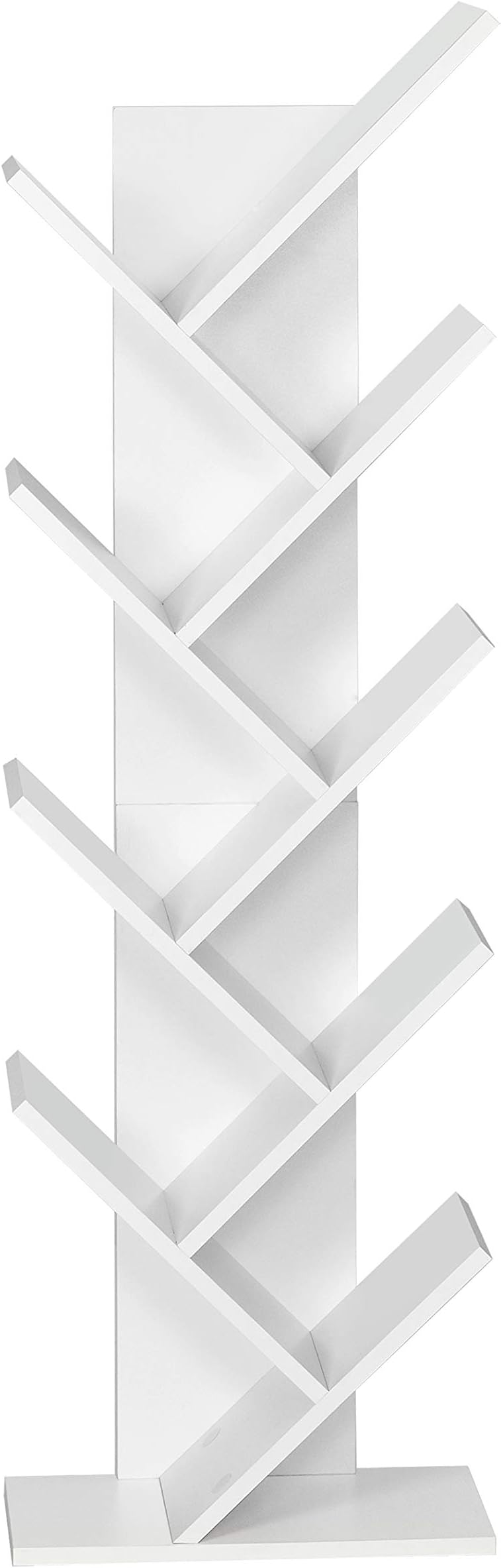 Libreria A 5 Ripiani YITAHOME - Scaffale A Forma Di S In Acciaio, Bianco - Foto 7