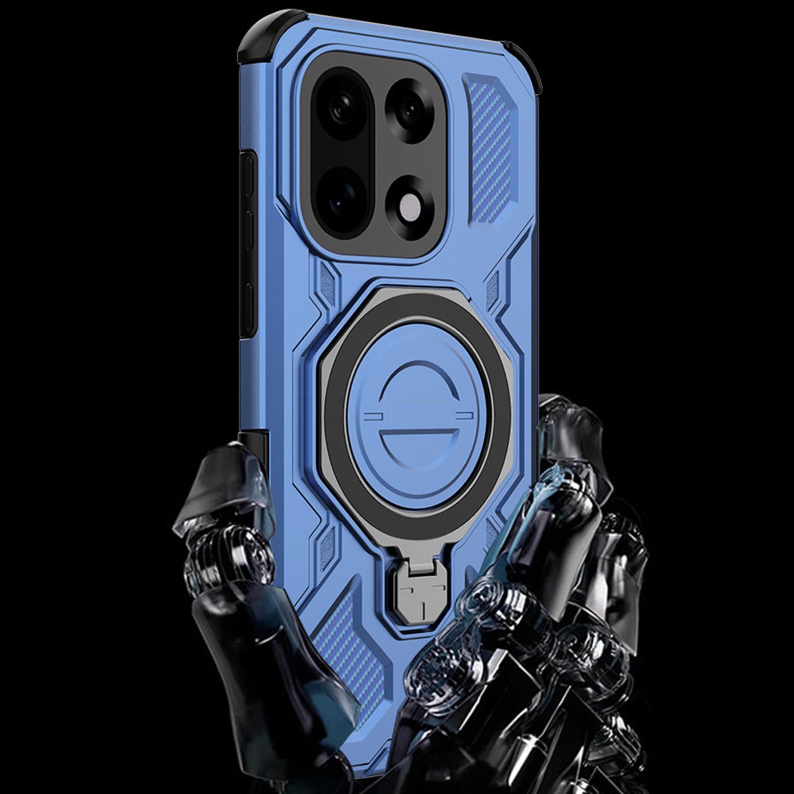 Ultracienkie etui do OnePlus 15, magnetyczny stojak na pierścionki, wojskowe etui ochronne, trwałe, odporne na uderzenia, zielone, 15