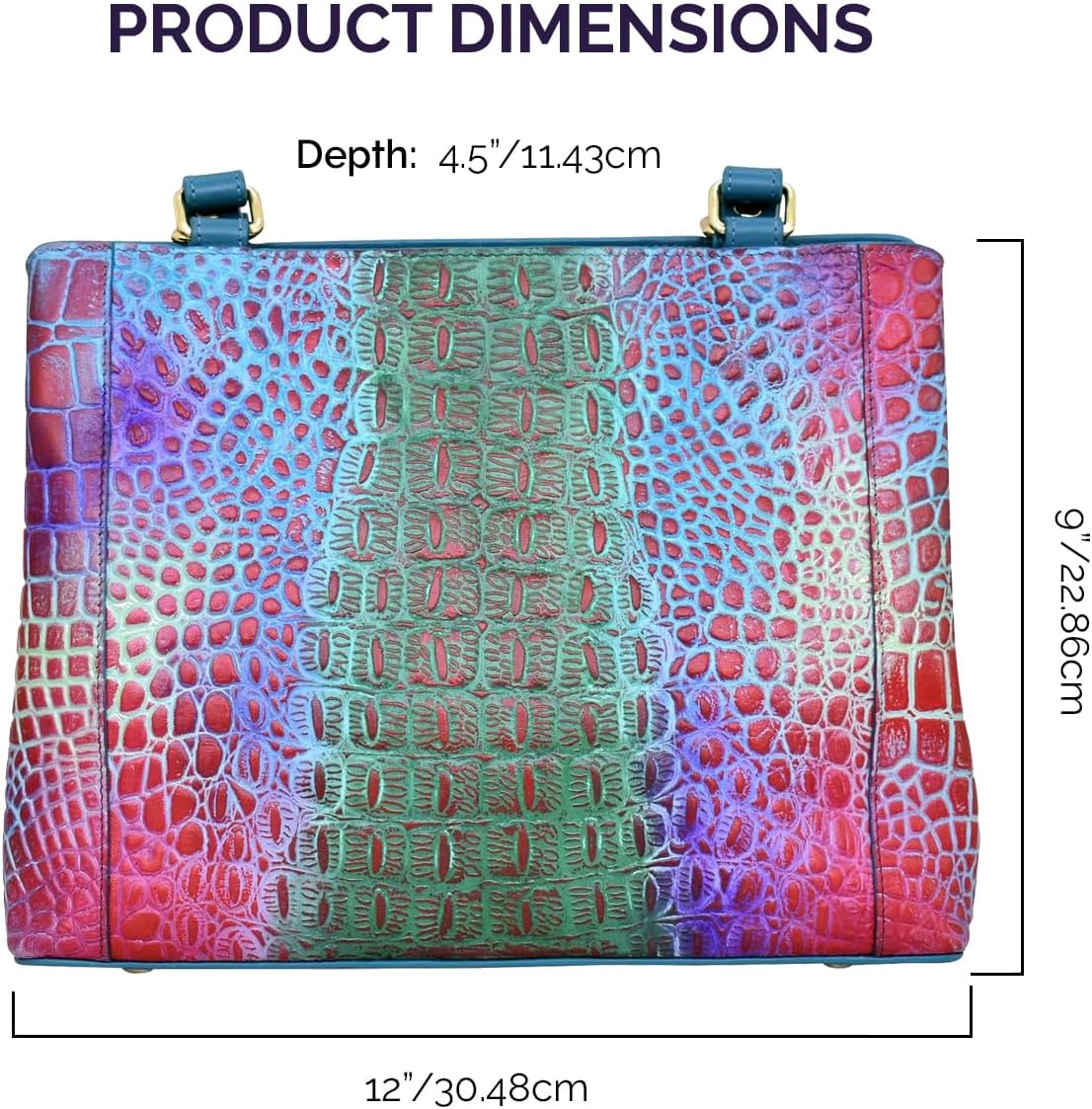 Anuschka Women’s Hand-Painted Genuine Leather Medium Everyday Tote