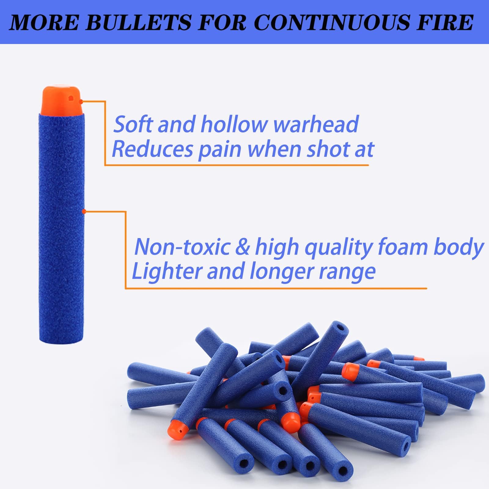 Fléchettes pour Pistolets Nerf Fortnite,Jouet Bullets Refill Darts Foam Convient,Fléchettes pour Pistolets Nerf Fortnite