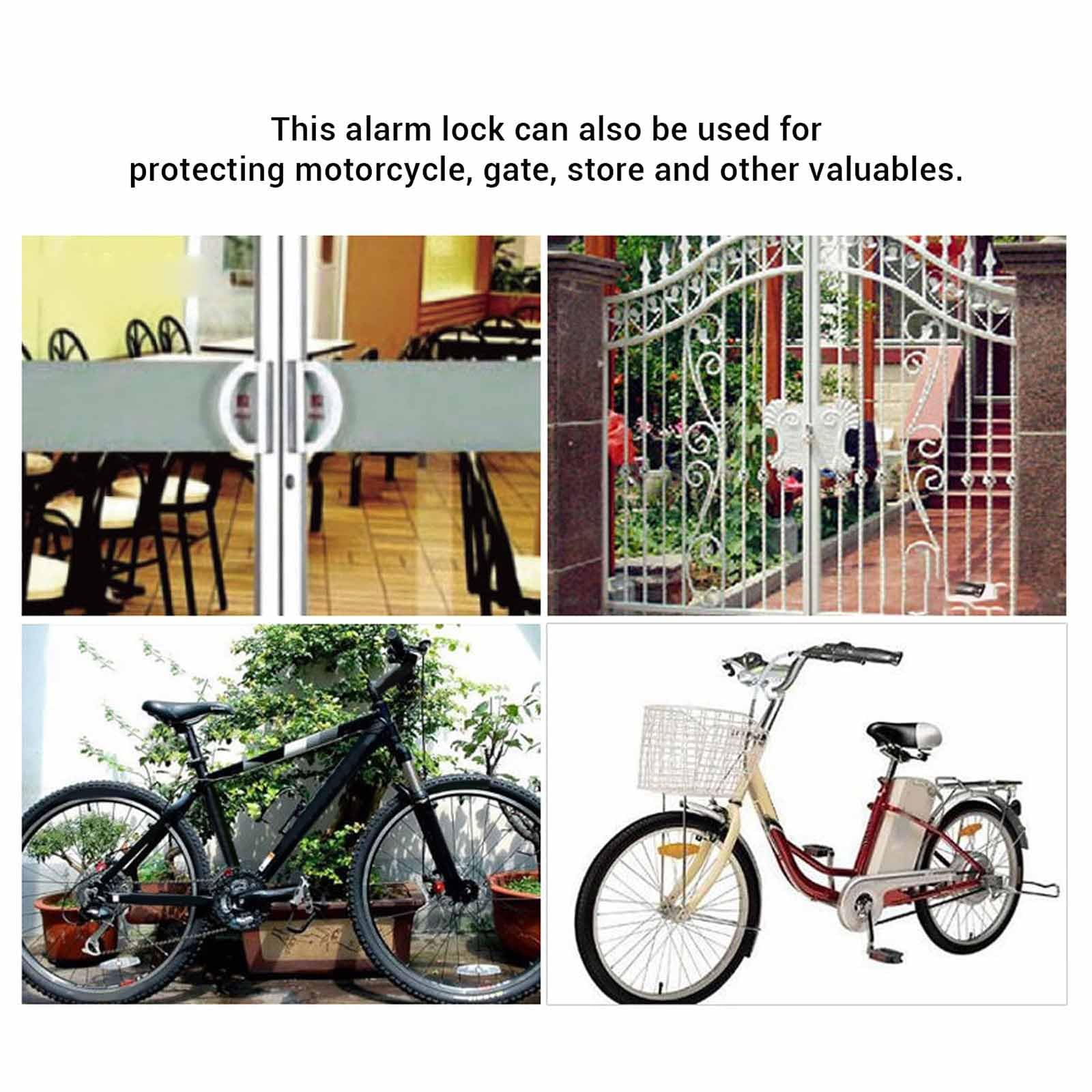 Lucchetto A Catena Per Bicicletta Intelligente - Lucchetto Antifurto Senza Chiave Da 80 Cm Con Password, Acciaio Antitaglio Spesso 6 Mm, Allarme Vibrazione, Impermeabile IP44, Alimentato A Batteria