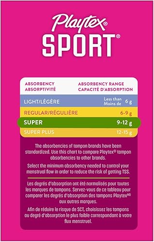 Vista 4 de Playtex Tampones deportivos de súper absorción, sin perfume, 36