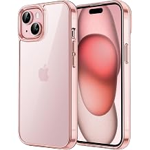 JETech Case for iPhone 15 Plus, Anti-Yellowing, Pink