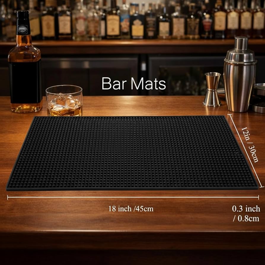 Amazon.com: Tioncy 6 Pcs Bar Mat for Countertop 18 x 12 Inch Non
