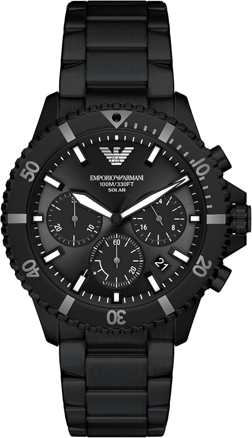 Amazon.com: Emporio Armani World Explorer Solar-Powered