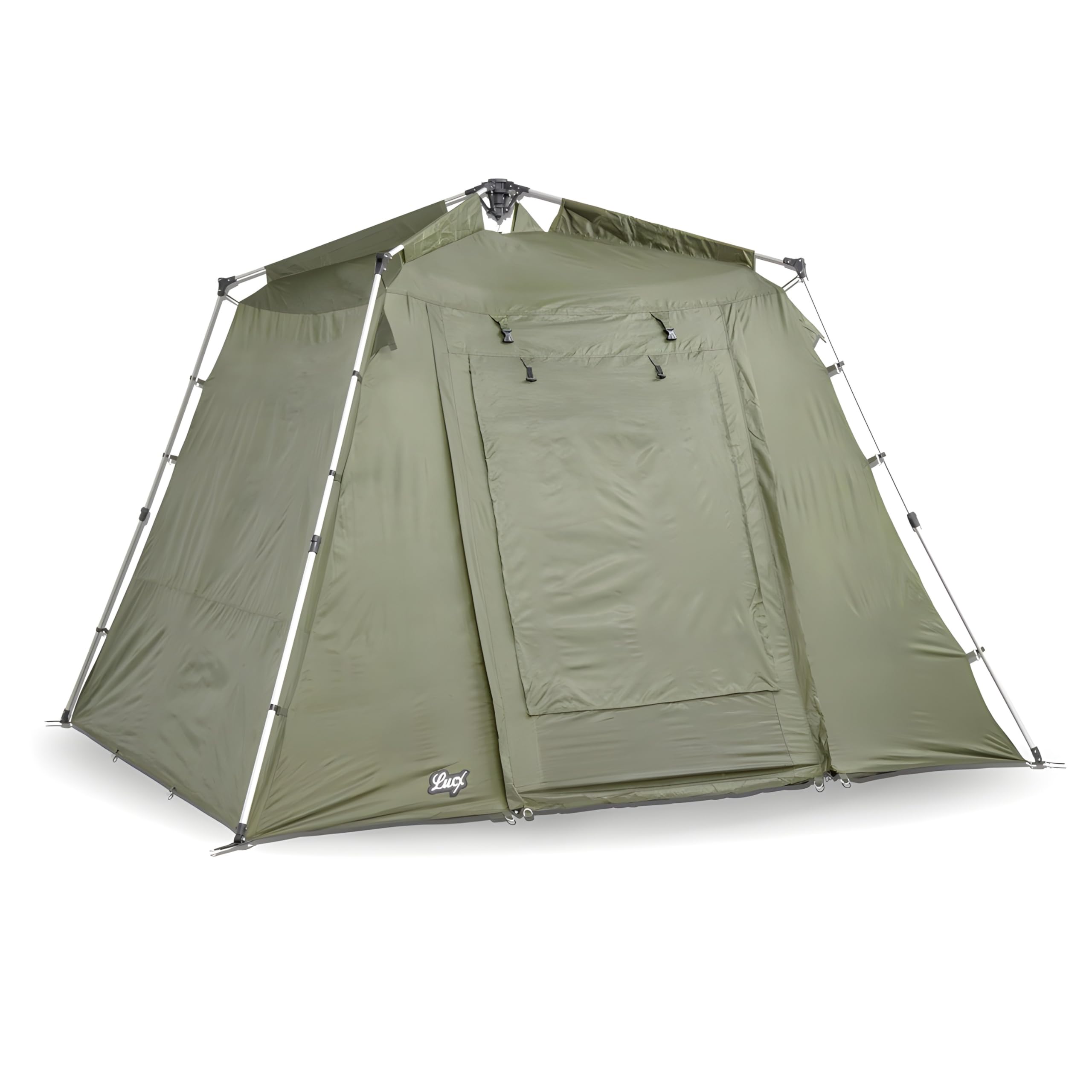 Lucx Marder Bivvy Angelzelt für 1-3 Mann - kompaktes Karpfenzelt, 1,70 m Stehhöhe, herausnehmbarer Bodenplane & 10.000 mm Wassersäule