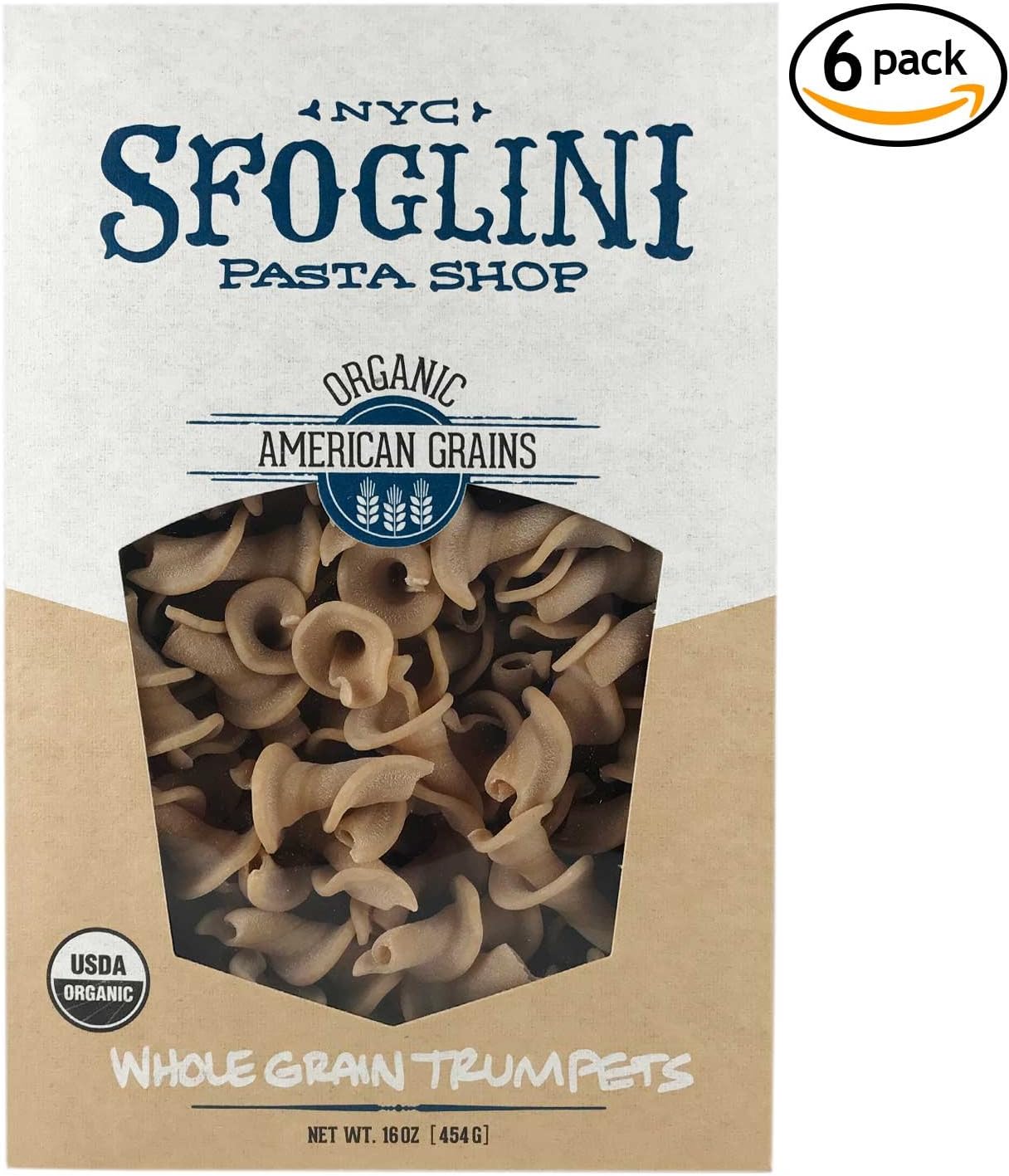Sfoglini Organic Whole-Grain Trumpets, 6 lbs