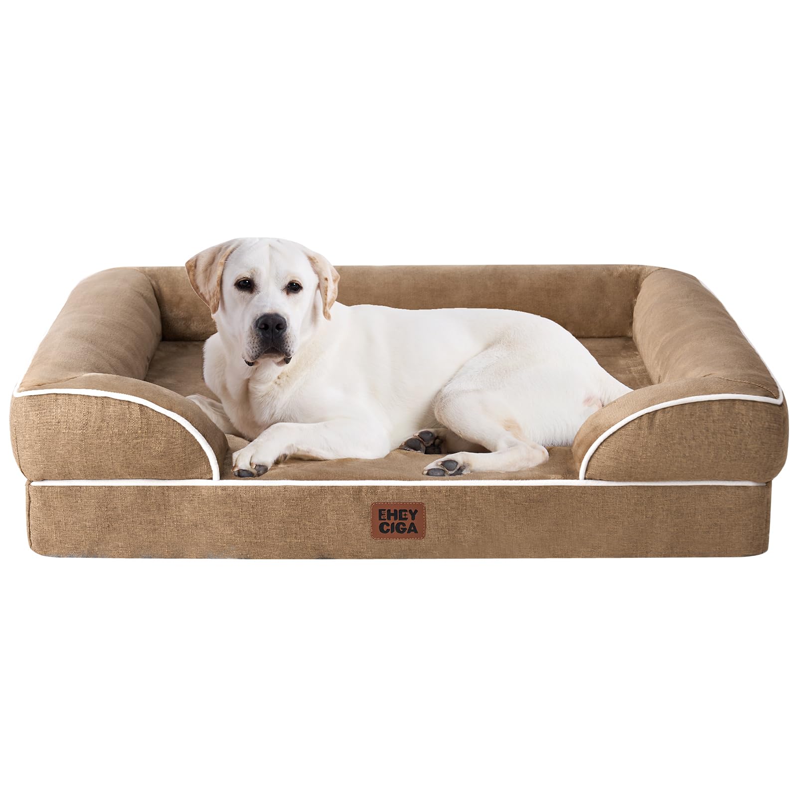 EHEYCIGA Orthopedic XXL Dog Bed, Waterproof Washable XL Big Pet Bed 46"