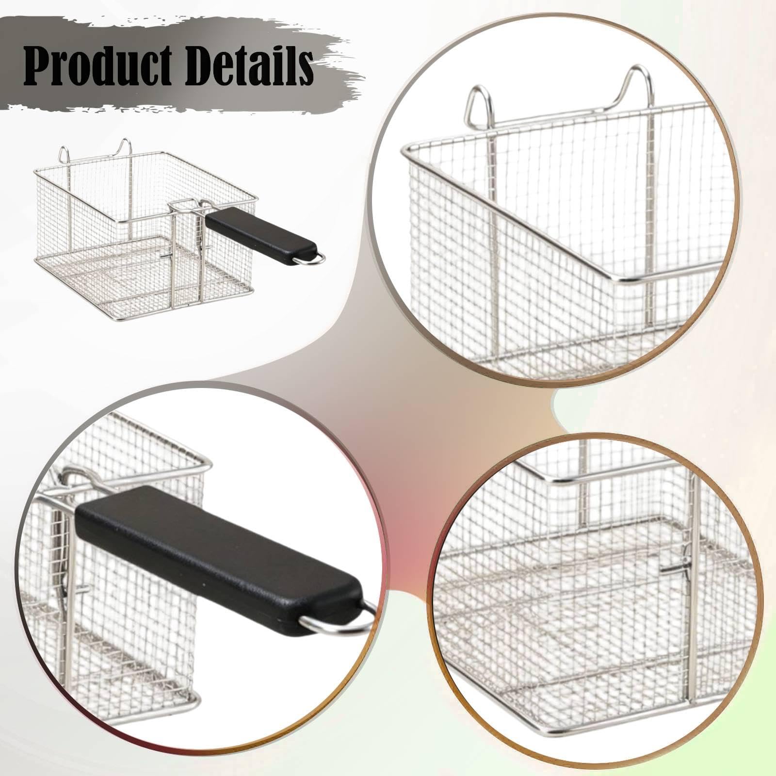 Cesta para freír, freidora, cesta para freír, utensilio cocina para fiestas, cocina, restaurante y hogar, L