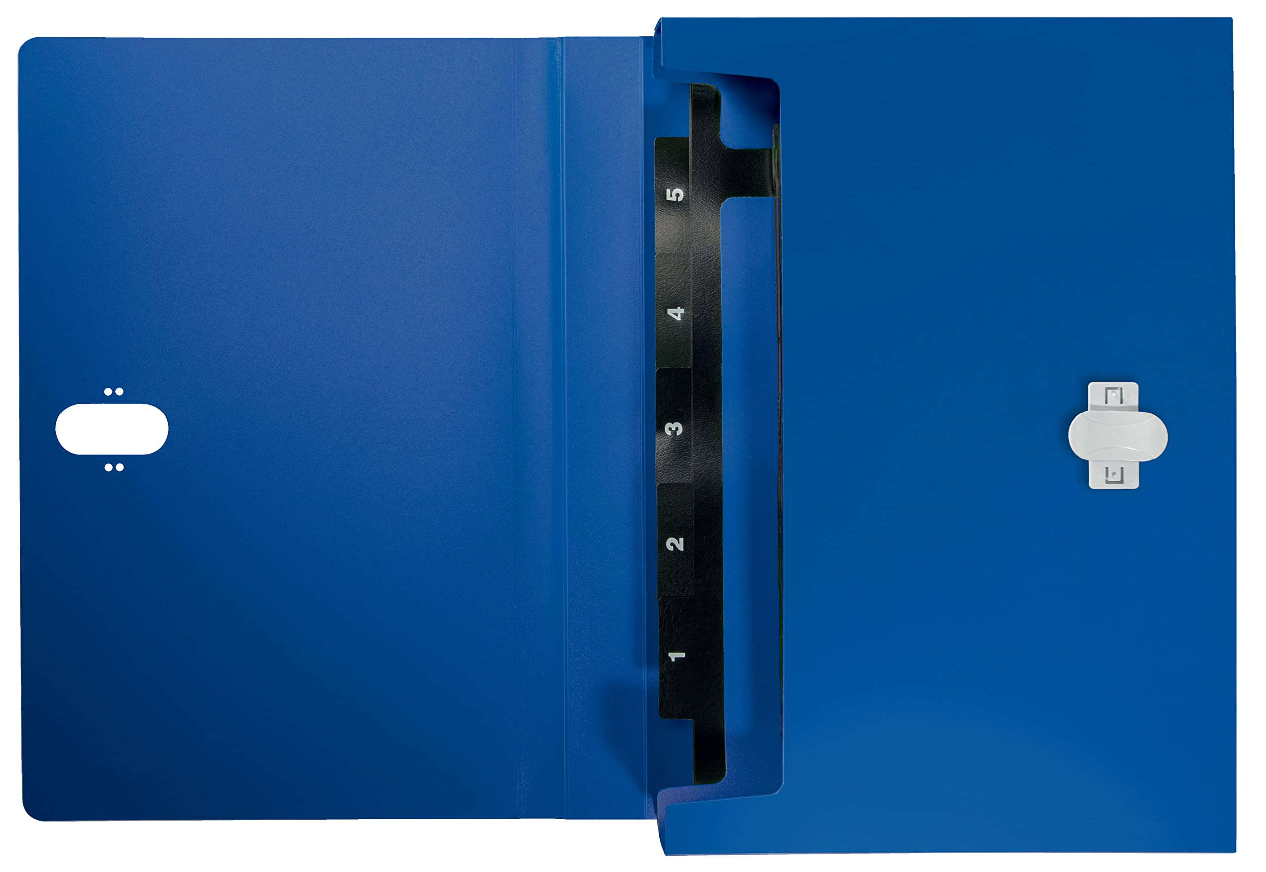 Leitz Cartella Espandibile in PP Riciclato all'80% e Riciclabile al 100% con Capacità 250 Fogli A4, Permette una Suddivisione dalla A alla Z, Gamma Recycle, 240 mm x 41 mm x 330 mm - Blu