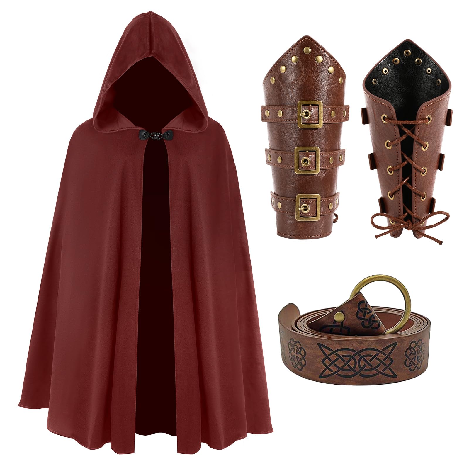 JoyFuncos Medieval Cloak with Hood