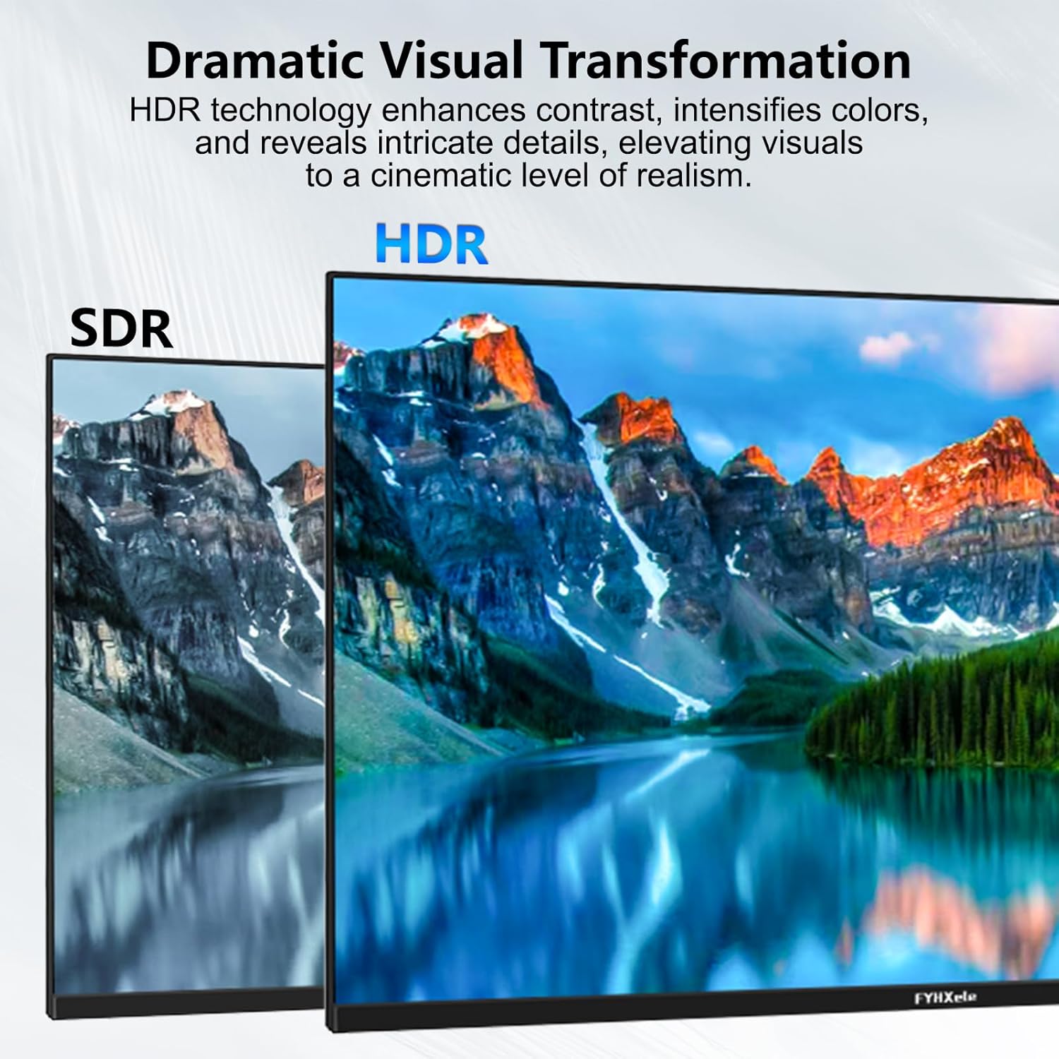 32 Inch 4K UHD 3840 * 2160 Computer Monitor 75hz 1MS, IPS Monitor for Design, Casual Gaming, Work, Ultra-Slim Bezel Monitor Support Adaptive-Sync,100% sRGB,HDR,2X DP & 2X HDMI, VESA 100 * 100mm