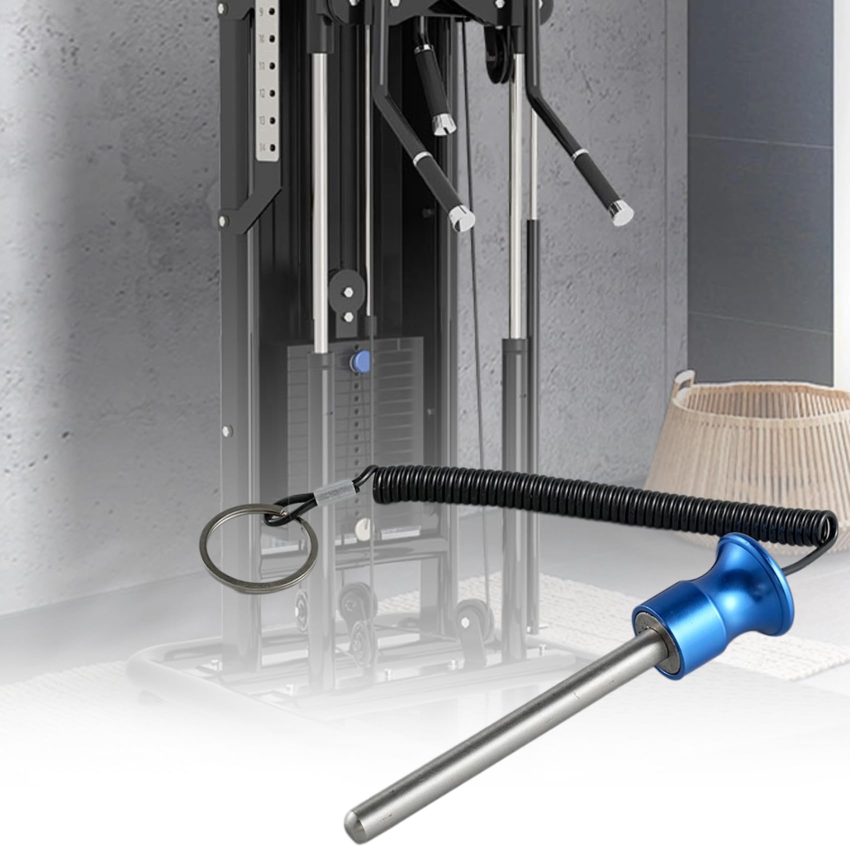 Tiiyee Gewichtsstapel-Stift Magnetisch - Universeller Fitness Gym Stift Aluminium