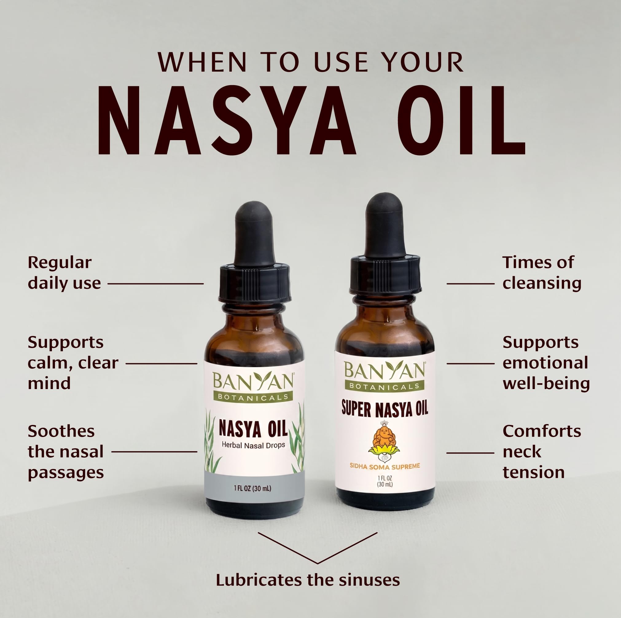 Banyan Botanicals Super Nasya Oil – Ayurvedic Physician Formulated Nasal Drops – Lubricating Nasal Moisturizer with Rose & Sandalwood – Supports Healthy Respiration & Sinus Comfort – 1 oz — Amazon image 5