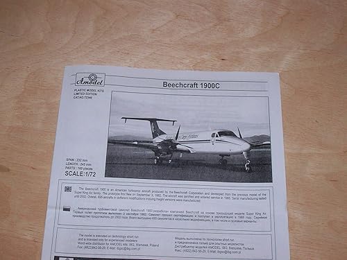 Miniatura 5 de Amodel 72346-172 Beechcraft 1900C 'Falcon Express Cargo Airlines', Kit de modelo