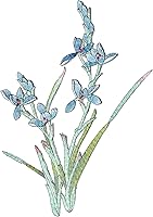 Vista 17 de Parches de flores de begonia para coser, bordados para ropa DIY, chaquetas, jeans, mochilas, sombreros, manualidades de costura (Begonia rosa)