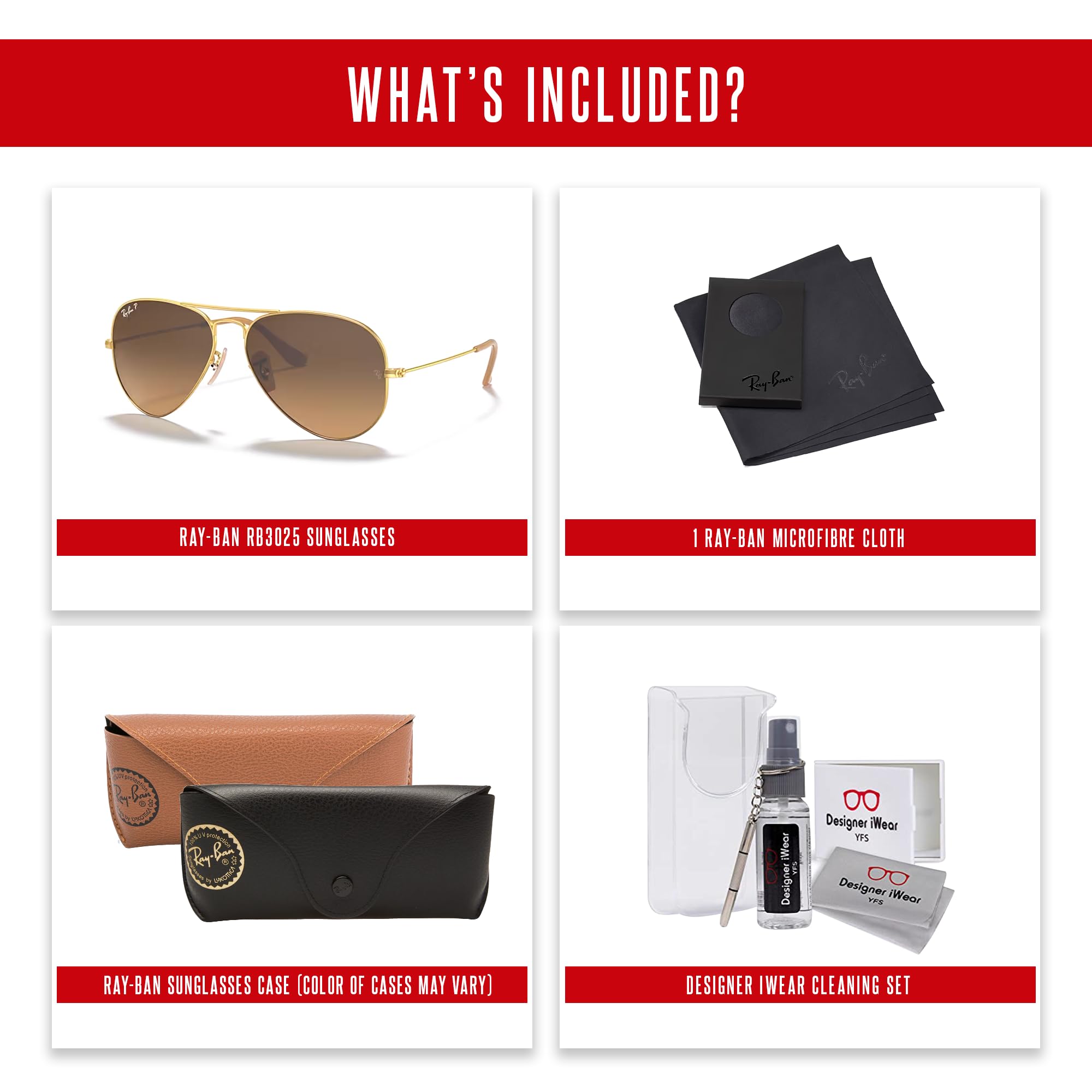Ray Ban RB3025 001/51 58M Gold/Brown Gradient Aviator