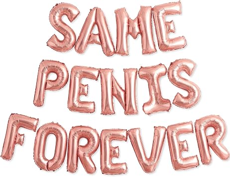 PartyForever Bachelorette Party Balloons Rose Gold 16" Letters - Bachelorette Party Decorations Set - Hen Party Supplies - Bridal Shower Hen Party Decorations Kit
