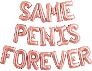 PartyForever Bachelorette Party Balloons Rose Gold 16" Letters - Bachelorette Party Decorations Set - Hen Party Supplies - Bridal Shower Hen Party Decorations Kit