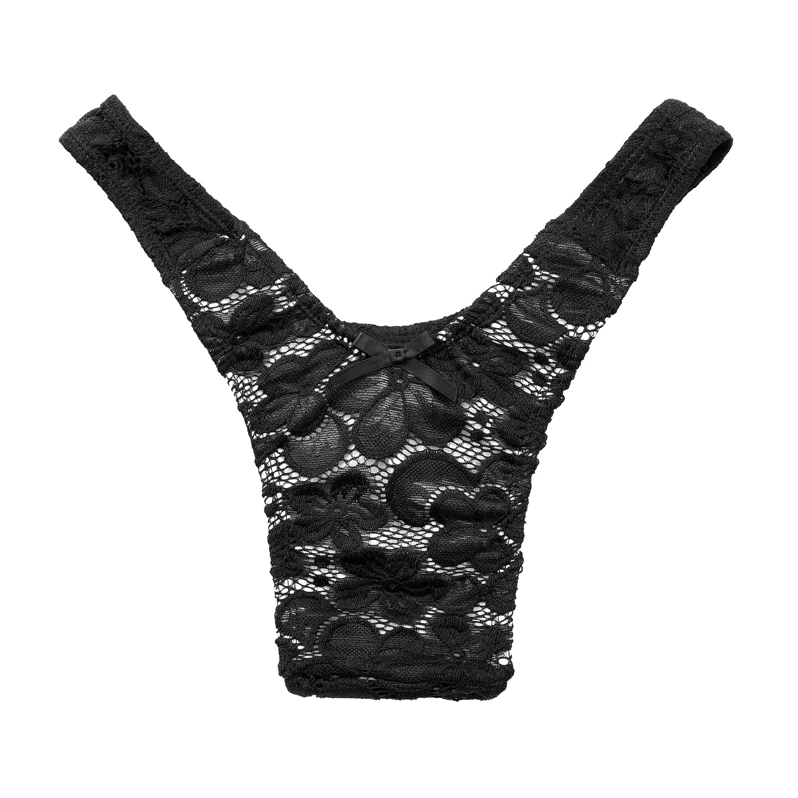 LittleForBig Unisex Hipster Slip Mesh Blume Tanga Höschen Mesh Shaping Tucking Gaff Höschen für Sissies Crossdresser Transgender Individuen