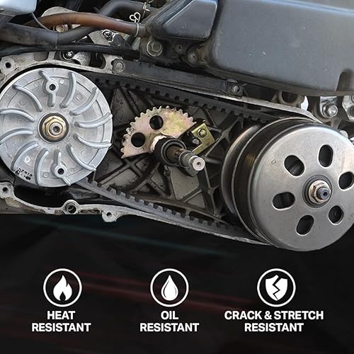 Miniatura 11 de BESTORQ AX54 - Correa en V dentada, borde crudo X5 EPDM V-Belt, negro, circunferencia exterior de 56 pulgadas x 0.51 pulgadas de ancho x 0.34