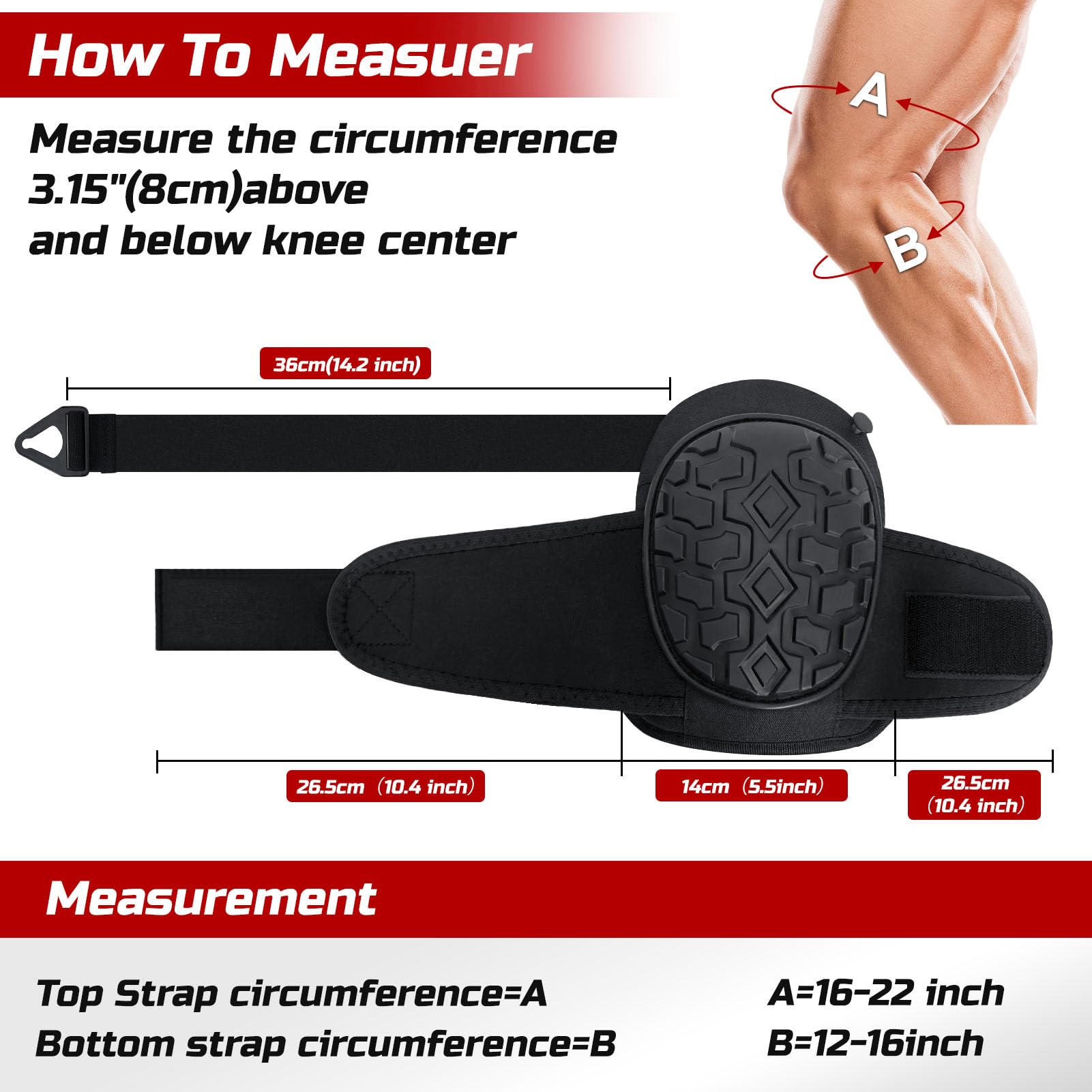 Genouillères en gel pour le travail, genouillères professionnelles pour hommes et femmes avec mousse souple, casquette robuste, sangles réglables, boucle de fermeture rapide pour