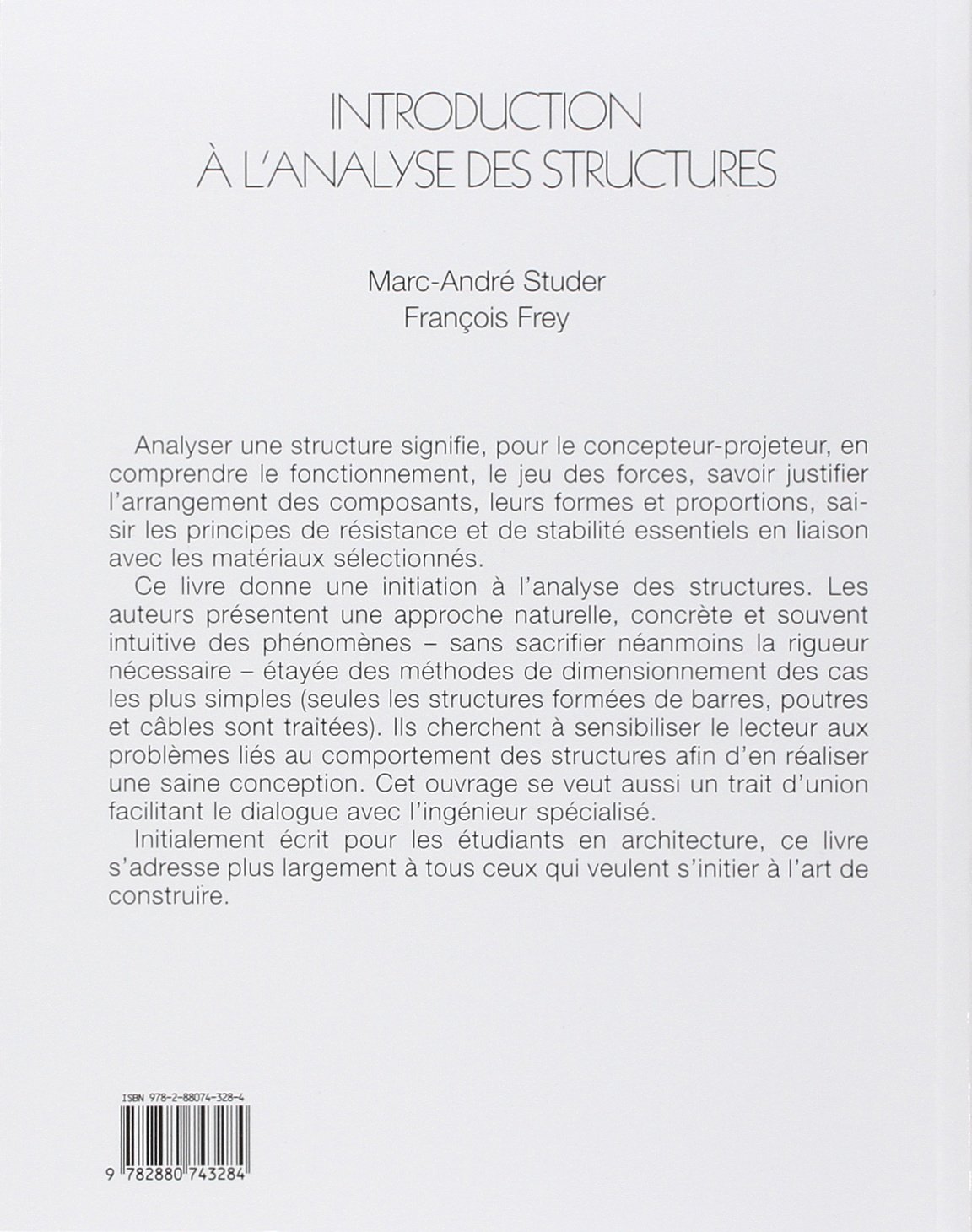Introduction à l'analyse des structures