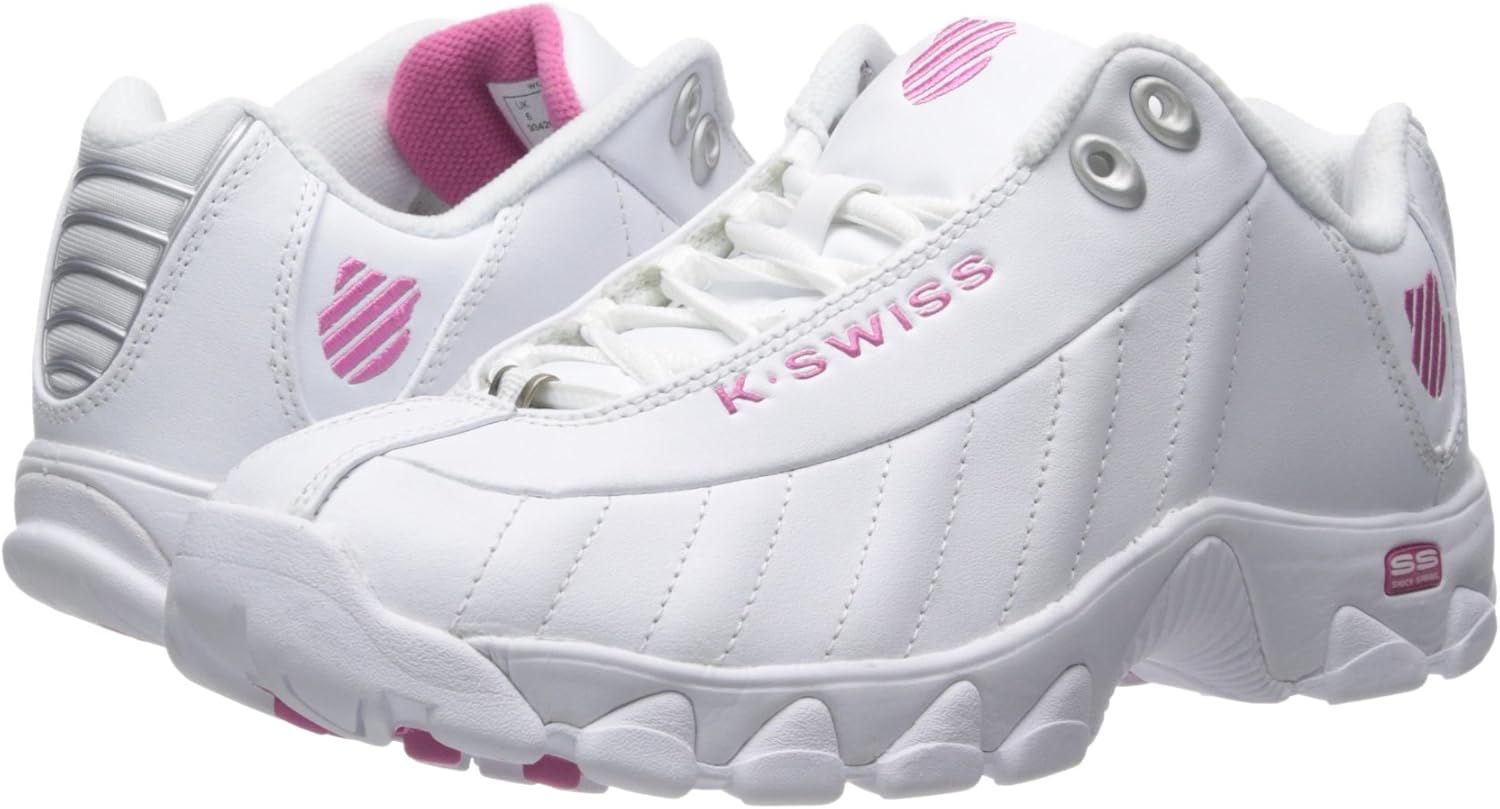 K-Swiss Women's ST329 CMF Sneaker 5 White/Shocking Pink