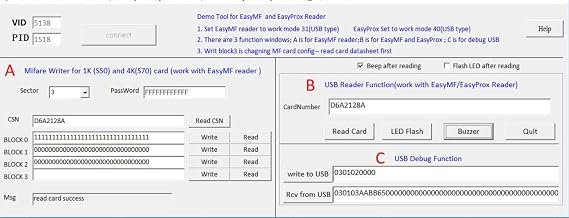 FissaiD RFID Reader Writer 13.56Mhz 14443A USB Reader for 14443A IC Cards Writer for Winx+ 2 Cards