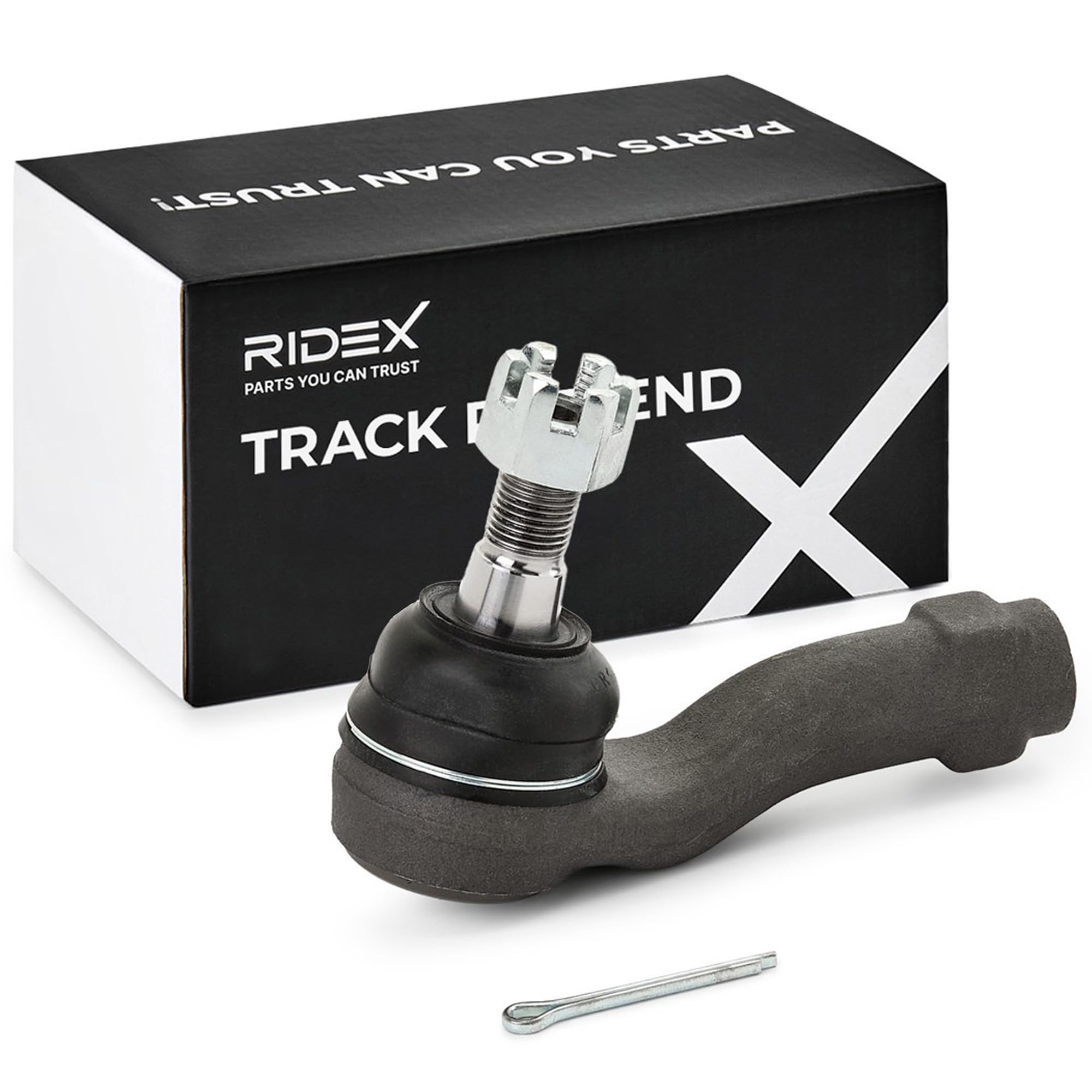 RIDEX 914T1160 Rotule de direction Avant Gauche Avant Droite avec ecrou crénelé Compatible avec NISSAN Cabstar F24M, F24W