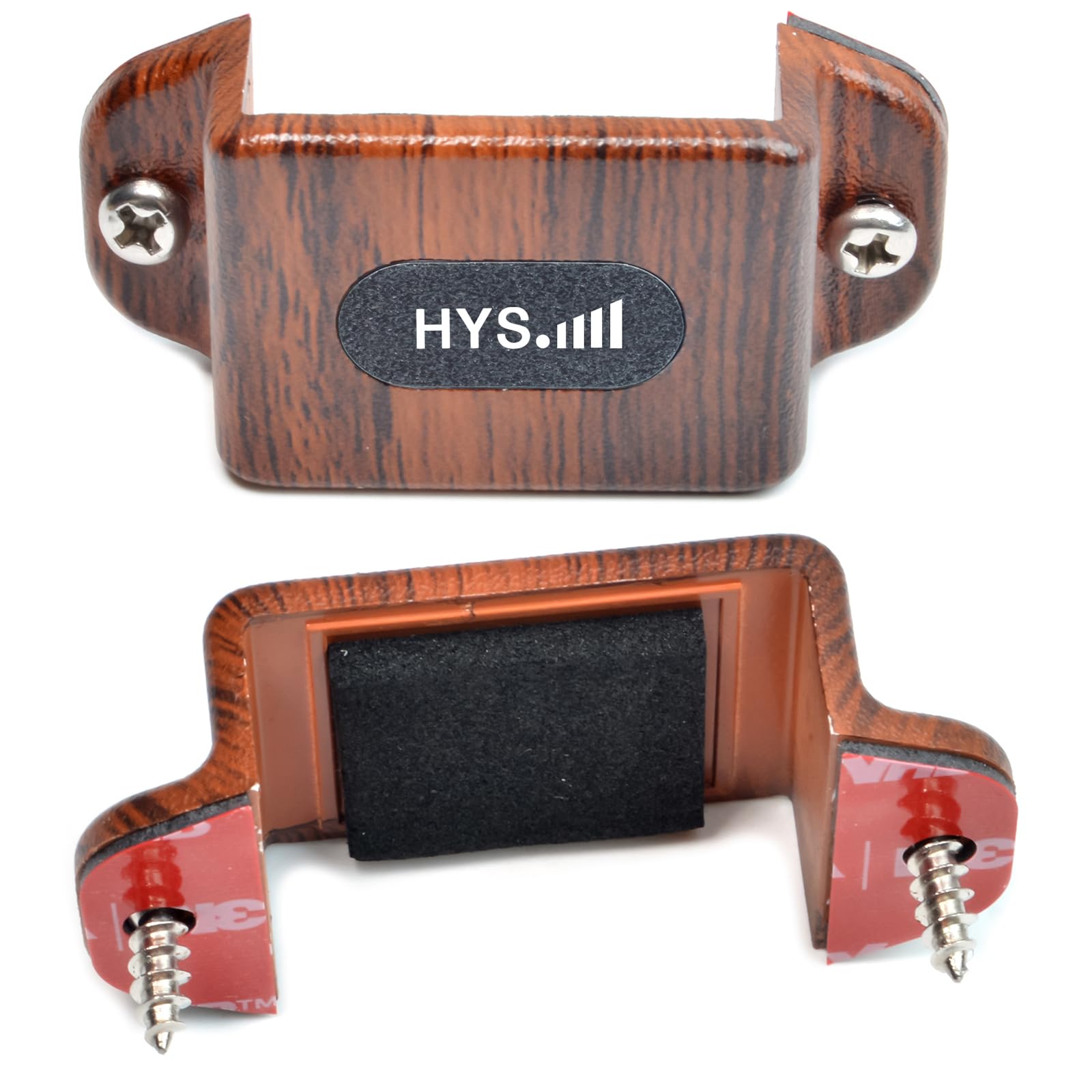 Hys Single Side Radio Car Mount Holder, Car Radio Mounting Kit With Screws For Handheld Cb Radio Vhf Uhf Walkie Talkie Packing Of 2pcs