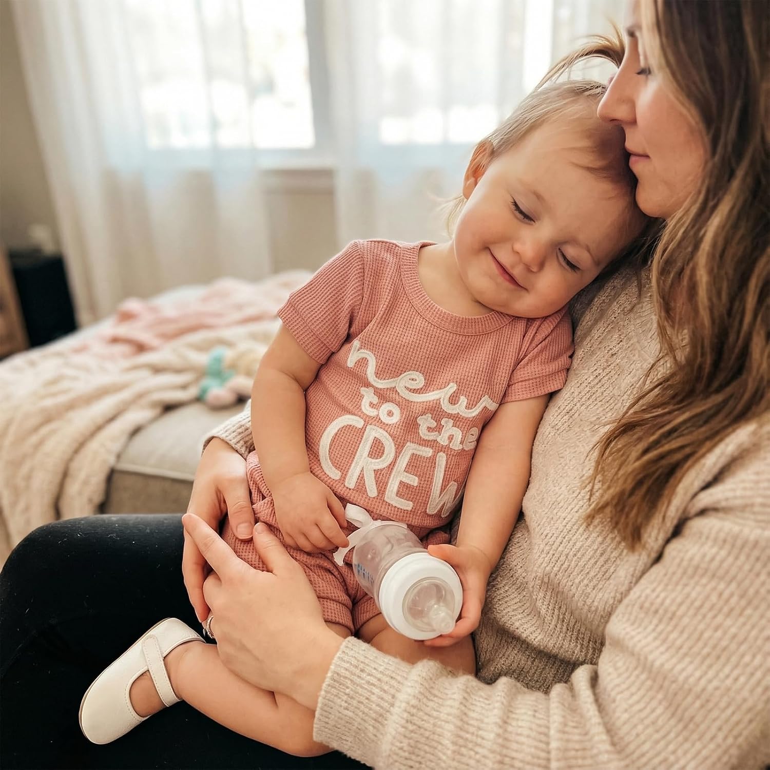 allshope Newborn Baby Girl Summer Outfit Romper Little Sister Lil Sis Embroidery Jumpsuit Tops Shorts Infant Waffle Clothes image 2