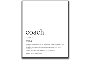 Coach Picture Frame - Wall Art Decor for Men and Women
